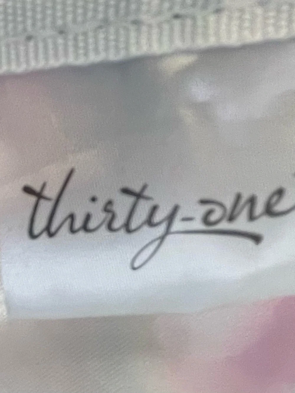Thirty-One Ice Cream Print Bin - White with Pink & Mint